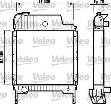 VALEO 730332 Radiator, engine cooling